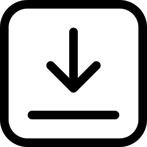 Black arrow icon on a white background